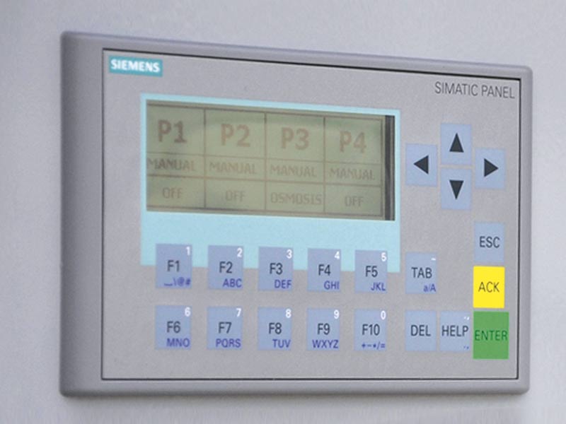 Display para facilitar o controle do equipamento